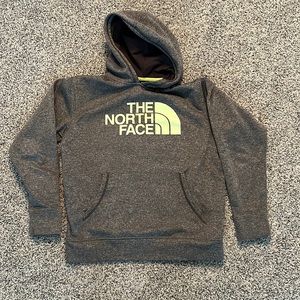 Boys North Face gray hoodie size Large